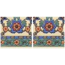 Ceramic High Relief Border Tile Pasadena